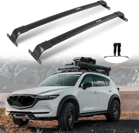 Enhanced 220 LBS Roof Racks Cross Bars Fit for Buick Enclave 2018-2024, Black All Aluminum Cross Rails for Kayak Snowboard Ski Bike Accessories in Saudi Arabia