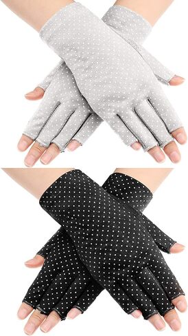 Maxdot Fingerless Gloves Non Slip UV Protection Driving Gloves Summer Outdoor Gloves for Women in Kuwait