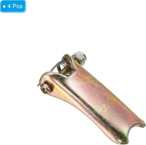 PATIKIL 2 Inch 50mm Hook Safety Latch Kit, 4 Pack Metal Towing Hitch Replacement for Clevis Hook Trailer, Golden Tone in Saudi Arabia