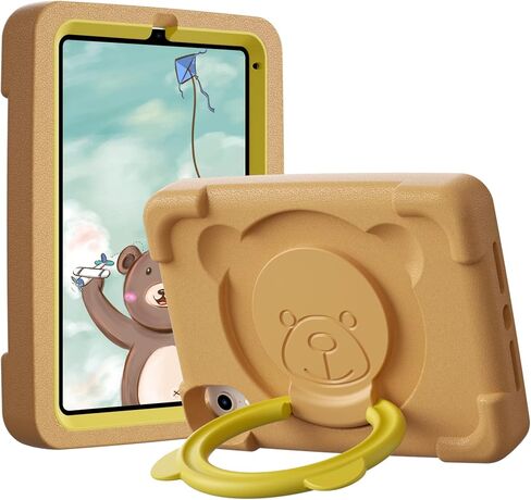 PZOZ iPad Mini 6 Kids Case Compatible for iPad Mini 6th Generation 8.3 inch 2021, EVA Shockproof Rotate Handle Folding Stand Heavy Duty Protective Cute Cover for Boys Girls (Purple) in Kuwait
