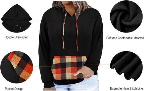 RITERA Plus Size Hoodies For Women Casual Sweatshirt Fall Winter Long Sleeve Oversize Pullover Tops in Saudi Arabia