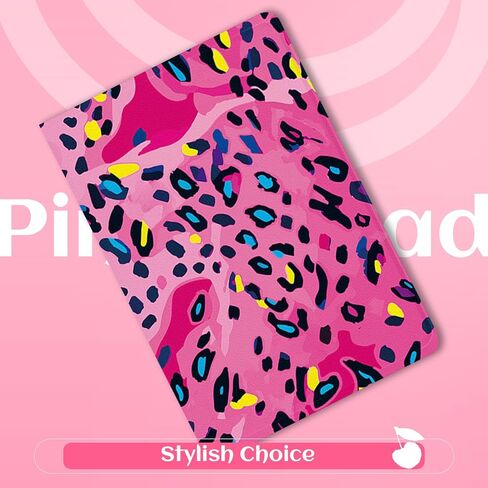 فنون بيركين متوافقة مع iPad Pro 2nd/3rd/4th Generation Case (11 inch) Case 2022 2021 2020 Folio Case Leather Cover Floral Garden Pink Wining Flowers and Grass in Kuwait