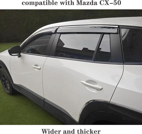 Vesul Tape-On Window Visor Compatible with Subaru Crosstrek 2024 Touring Limited Wilderness Convenience Sport Premium Base Rain Guard Window Wind Deflector Shield Cover Visor Dark Black in Kuwait