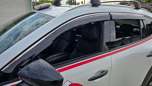 Vesul Tape-On Window Visor Compatible with Subaru Crosstrek 2024 Touring Limited Wilderness Convenience Sport Premium Base Rain Guard Window Wind Deflector Shield Cover Visor Dark Black in Kuwait