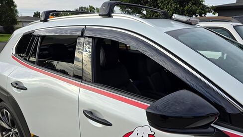 Vesul Tape-On Window Visor Compatible with Subaru Crosstrek 2024 Touring Limited Wilderness Convenience Sport Premium Base Rain Guard Window Wind Deflector Shield Cover Visor Dark Black in Kuwait