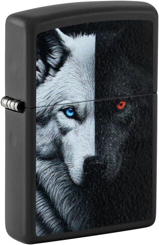 Zippo Moonlight Wolf Design 540 أخف جيب كروم in Kuwait