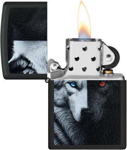 Zippo Moonlight Wolf Design 540 أخف جيب كروم in Kuwait