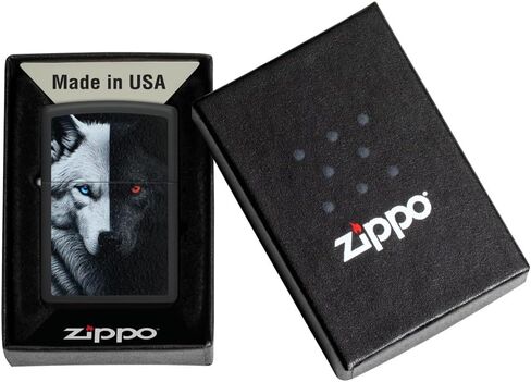 Zippo Moonlight Wolf Design 540 أخف جيب كروم in Kuwait