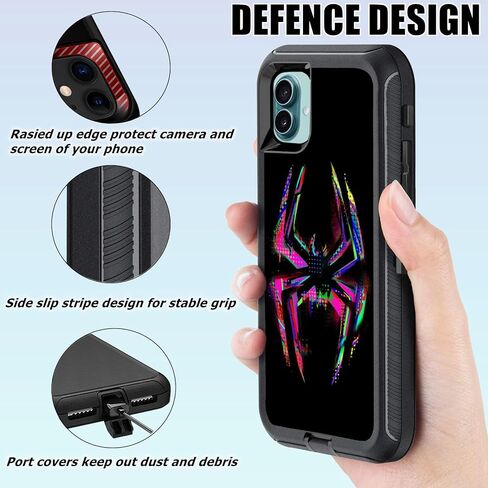 Compatible with iPhone 16 Phone Case with Screen Protector 3-Layer Full Body Shockproof Heavy Duty Protective Case for iPhone 16 Men Boys, Camouflage in Kuwait