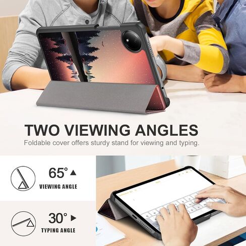 Case Compatible with Xiaomi Redmi Pad SE 8.7 inch 2024,Lightweight Trifold Stand Folio Slim Smart Cover,Black in Kuwait