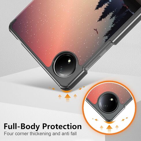 Case Compatible with Xiaomi Redmi Pad SE 8.7 inch 2024,Lightweight Trifold Stand Folio Slim Smart Cover,Black in Kuwait