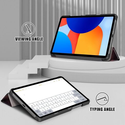 Case Compatible with Xiaomi Redmi Pad SE 8.7 inch 2024,Lightweight Trifold Stand Folio Slim Smart Cover,Black in Kuwait