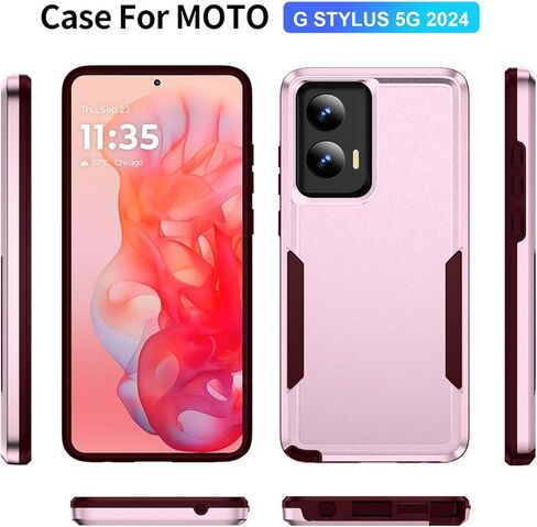بالنسبة إلى Moto G Stylus 5G 2024 CASE مع حماية الشاشة: حالة من الصدمات الوقائية الشاقية و SCRATCH PRINCTION APPORT FOR in Kuwait