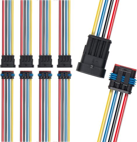 5 Pin Way 16 AWG Waterproof Wire Connectors Plug 1.5mm Series Terminal Connector Pack of 5 in Saudi Arabia