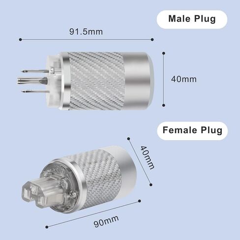 Monosaudio Audio Power Power Black Carbon Carbon Fiber Shellenum Aluminium Shell 10A/250V 15A/125V Power Connector Brass IEC320 C13 CONCERCETION DIY AUDIOPHILE POWER CORD CABLE in Kuwait