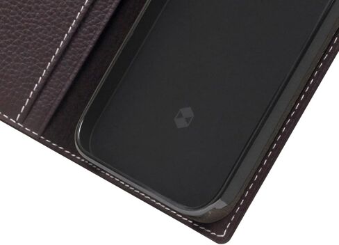 SLG D8 CALLE GRAIN LEATHE WALLET CASE لـ iPhone 13 Pro - نمط مذكرات مصنوع يدويًا مع حاملي البطاقات وجيب نقدي جانبي ، ومربع هدايا متضمن (etoffe cream) in Kuwait