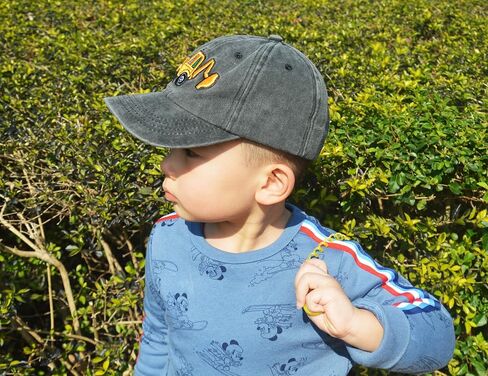 Excavator Toddler Baseball Hat, Embroidery Adjustable Kids Baseball Hat, Toddler Boy Hat Big Brother Gift Age 2-8 in Kuwait