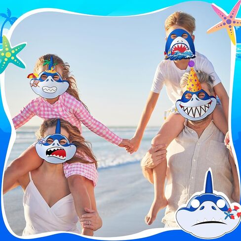Minatee 24 Pieces Jurassic Dinosaur Masks Birthday Funny Decorations for Kids Party Supplies Dinosaur Party Mask Theme Birthday Gifts for Boys and Girls(Dinosaur) in Saudi Arabia