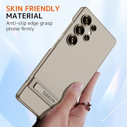 NINKI for Samsung Galaxy S25 Ultra Case Slim with Kickstand,3-Way Stand Case for Samsung S25 Ultra Case S25 Ultra Cases Protective Cover Thin Case for Galaxy S25 Ultra Phone Case for Men Black in Kuwait