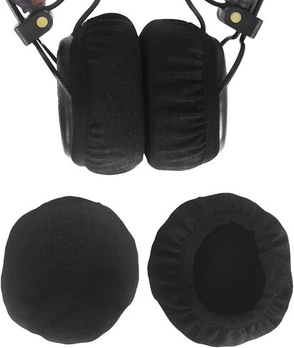 Adhiper Headphone Covers Ear Covers, 2Pcs Ice Silk Fabric Ear Pads Covers for Gym, Gaming, Washable & Stretchable Headphone Sweat Covers for Headphones with 8-11cm(3.1" - 4.3") Earpads in Kuwait