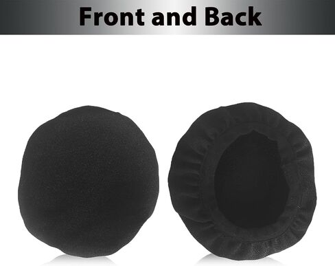 Adhiper Headphone Covers Ear Covers, 2Pcs Ice Silk Fabric Ear Pads Covers for Gym, Gaming, Washable & Stretchable Headphone Sweat Covers for Headphones with 8-11cm(3.1" - 4.3") Earpads in Kuwait
