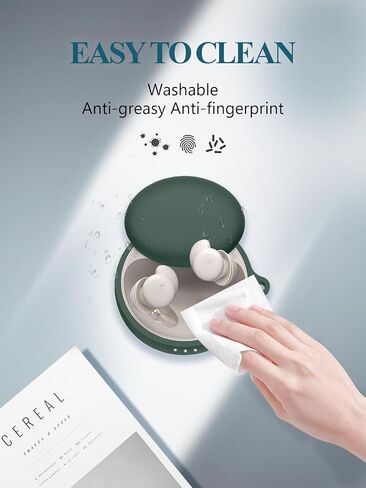 for Soundcore by Anker Sleep A20 Case Cover, Soft Silicone Protective Portable Scratch Shock Resistant Compatible with Anker Soundcore A20 Shell with Cleaner Kit & Carabiner & Lanyard，Red. in Kuwait