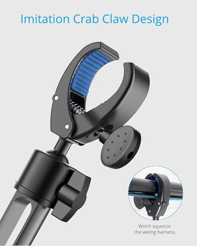 Upgrade Rear View Mirror Phone Holder Mount for Car, Aluminum Multi-Directional metal arms and 360-degree Rotatable Retractable, Essentials Accessories Compatible with iphone android - silvery white in Kuwait