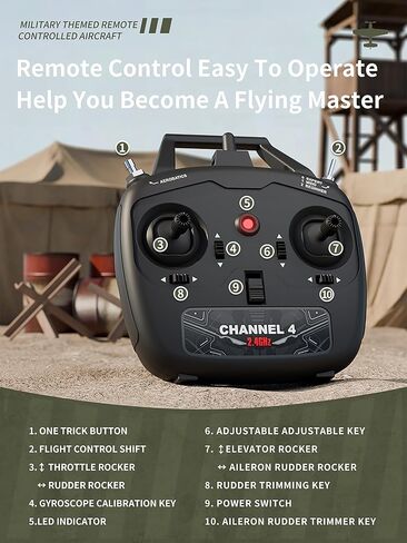 RC طائرة 3 قنوات P51 طائرة التحكم عن بعد موستانج ألعاب مقاتلة، 2.4 جيجا هرتز Smart Gyro Stabilizer RTF طائرة شراعية مع بطاريتين، سهلة الطيران للبالغين والأطفال المبتدئين والأولاد in Kuwait