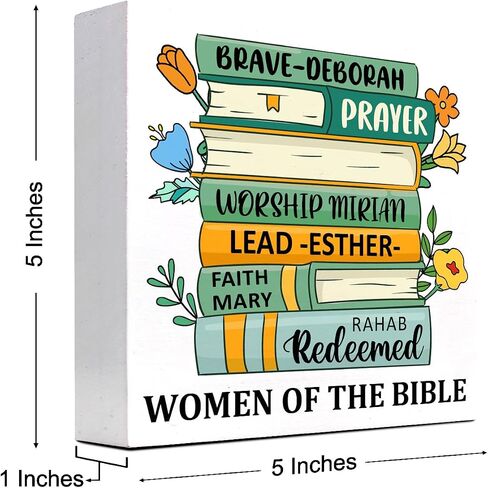 Bible Verse Wood Sign Desk Decor,God is Good Christian Wood Block Signs,Religious Wood Plaque Signs Decor,Scripture Decor for Desk Shelf Tabletop Decoration Home Office in Saudi Arabia