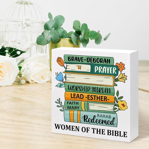 Bible Verse Wood Sign Desk Decor,God is Good Christian Wood Block Signs,Religious Wood Plaque Signs Decor,Scripture Decor for Desk Shelf Tabletop Decoration Home Office in Saudi Arabia