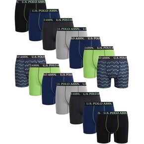 U.S. Polo Assn. Men's Underwear - Ultra Soft Boxer Briefs with Comfort Pouch (7 Pack)