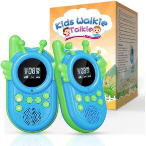 Walkie Talkies for 3-12 Years Kids, Long Range Children Walkie Talkie, Two Way Radio for Kids Boys Girls Birthday Hiking Camping Trip Outdoor Adventure, 2 Pack
