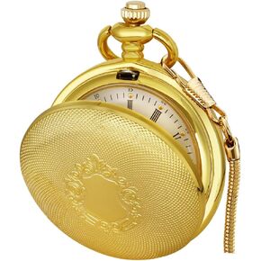 Tiong Exquisite Round Quartz Pocket Watch Girls Women Best Giftsfor Valentine's Day