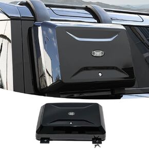 Exterior Side Mounted Gear Carrier Toolbox Storage Box with Lock Compatible with 2020-2025 Land Rover Defender 90 110 130 Exterior Organizer Accessories