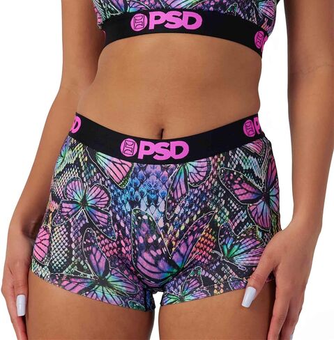 PSD Women's Infrared Snake Boy Shorts, Multi, XL in Saudi Arabia