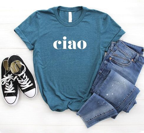 Ciao - Ciao Shirt - Hello - Italy Shirt - Ciao T-shirt - Italian Shirt - Ciao Bella - Italian Hello Shirt - Softstyle Unisex Shirt in Kuwait