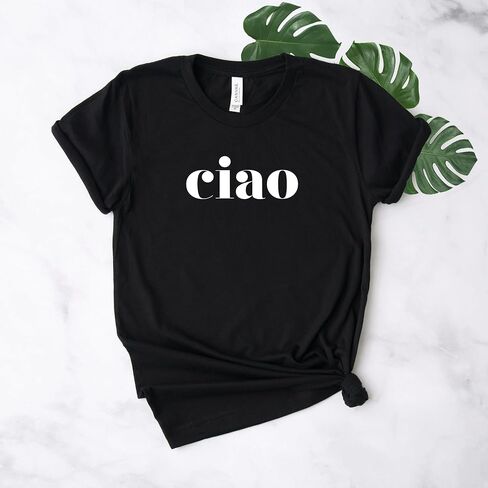 Ciao - Ciao Shirt - Hello - Italy Shirt - Ciao T-shirt - Italian Shirt - Ciao Bella - Italian Hello Shirt - Softstyle Unisex Shirt in Kuwait