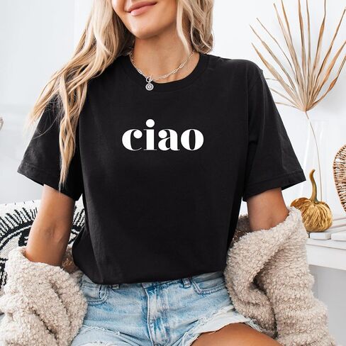 Ciao - Ciao Shirt - Hello - Italy Shirt - Ciao T-shirt - Italian Shirt - Ciao Bella - Italian Hello Shirt - Softstyle Unisex Shirt in Kuwait