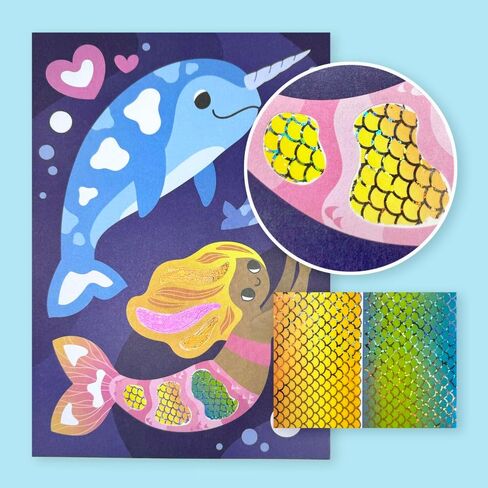 Tiger Tribe: Foil Art - Fairy - Activity Set, Foil Sheets, Magical Themed Art Cards, Create Holographic Scenes, Kids Ages 5+ in Saudi Arabia