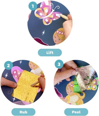 Tiger Tribe: Foil Art - Fairy - Activity Set, Foil Sheets, Magical Themed Art Cards, Create Holographic Scenes, Kids Ages 5+ in Saudi Arabia