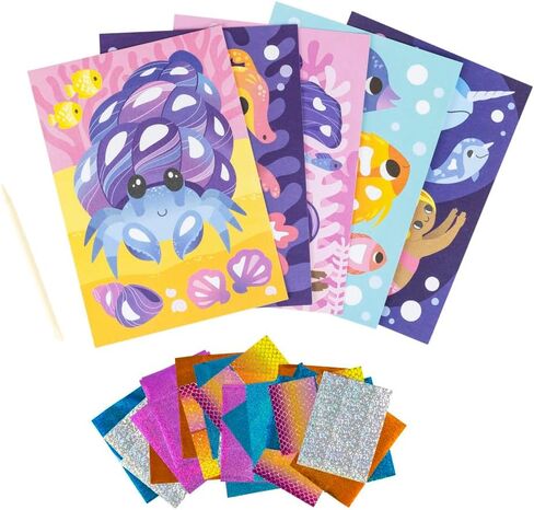 Tiger Tribe: Foil Art - Fairy - Activity Set, Foil Sheets, Magical Themed Art Cards, Create Holographic Scenes, Kids Ages 5+ in Saudi Arabia