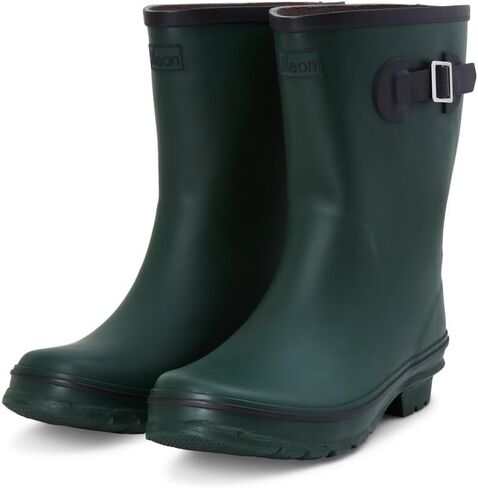 Jileon Mid Calf Rain Boots - Specially Designed For Wide Feet, Ankles or Calves - Half Height Waterproof Durable Wide Calf Rain Boots in Saudi Arabia