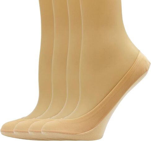 XTBPQMX No Show Non Slip Footies Socks Womens (10 Pairs) Nylon Ultra Low Cut Liner Invisible Socks for Heels Flats Lofers in Kuwait