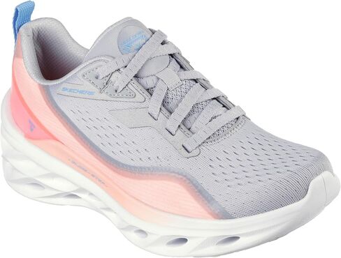 حذاء D'lux Walker للسيدات من Skechers - حذاء Infinite Motion، أسود/وردي فاقع، 10 M in Kuwait