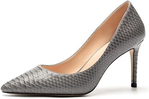 Mettesally Women's High Heel Pumps Pointed Toe Dress Comfy Shoes Size 5-13 | Handmade Stiletto Slip on Pumps Elegant 3.4 Inches Closed Toe Leather Ladies Dressy Shoes for Daily Wedding Prom in Saudi Arabia