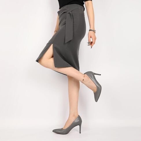 Mettesally Women's High Heel Pumps Pointed Toe Dress Comfy Shoes Size 5-13 | Handmade Stiletto Slip on Pumps Elegant 3.4 Inches Closed Toe Leather Ladies Dressy Shoes for Daily Wedding Prom in Saudi Arabia
