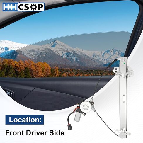 Front Right Passenger Side Power Window Regulator with Motor Replacement for Honda Accord Sedan (4-Door Only) 2003 2004 2005 2006 2007, 741-307 in Kuwait