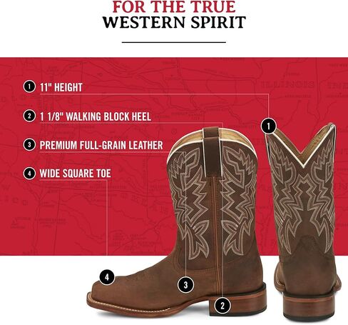 Justin Boots Men's Jackpot 11" Western Boot in Kuwait