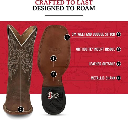 Justin Boots Men's Jackpot 11" Western Boot in Kuwait