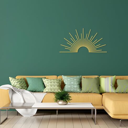 Sun Metal Art Wall Decor Sunshine Metal Art -Sunset And Flying Birds Wall Metal Art Metal Wall Art Setting Sun- Sun Design Wall Art For Room Living Room Kitchen Bedroom，15.8 * 9.8 Inches Black in Kuwait